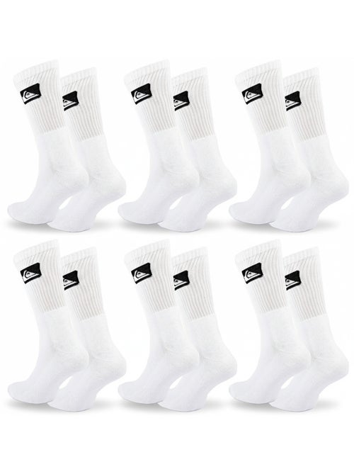 Quiksilver Heren Sokken Set van 6 Crew Sport Cushioned - Kiabi