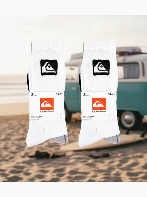 Quiksilver Heren Sokken Set van 6 Crew Sport Cushioned - Kiabi