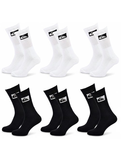 Quiksilver Heren Sokken Set van 6 Crew Sport Cushioned - Kiabi
