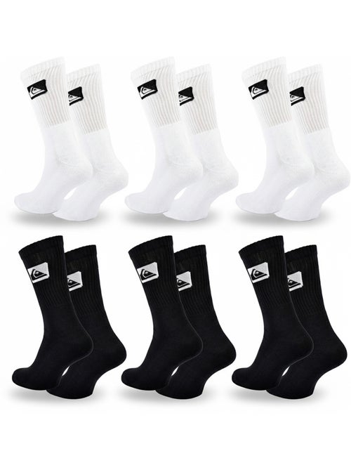 Quiksilver Heren Sokken Set van 6 Crew Sport Cushioned - Kiabi