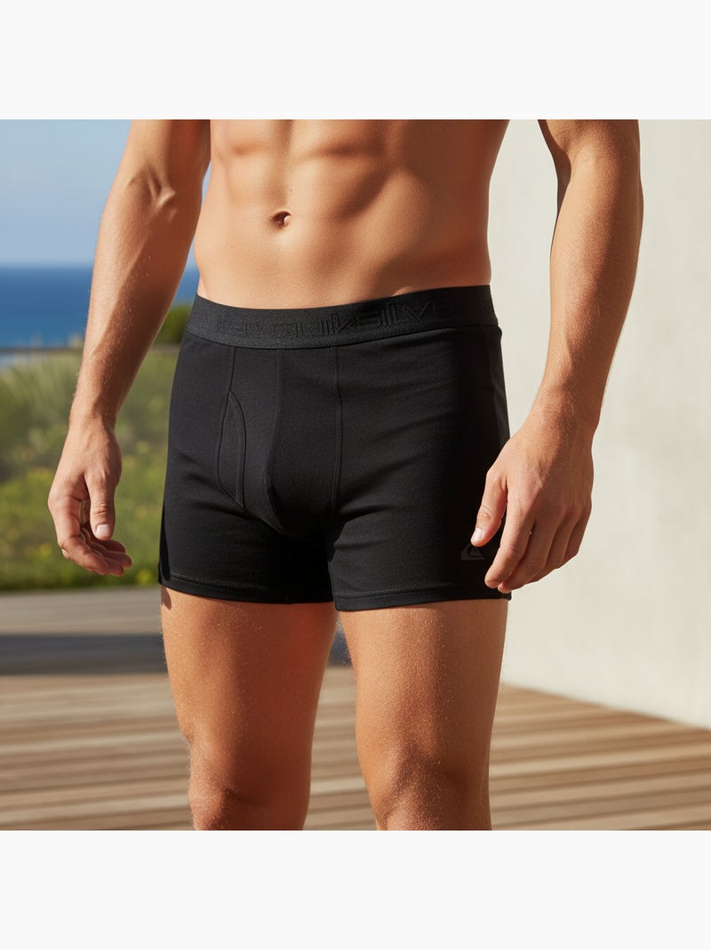 Quiksilver Herenboxershorts Set Katoen Stretch - Set van 2 Zwart Beige - Kiabi