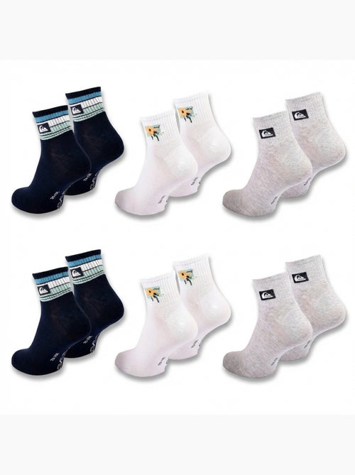 Quiksilver Herenokken Quarter Set 6 Paar Sport - Kiabi