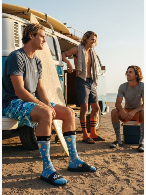 Quiksilver herensokkeneerset crew long lifestyle 2 paar - Kiabi