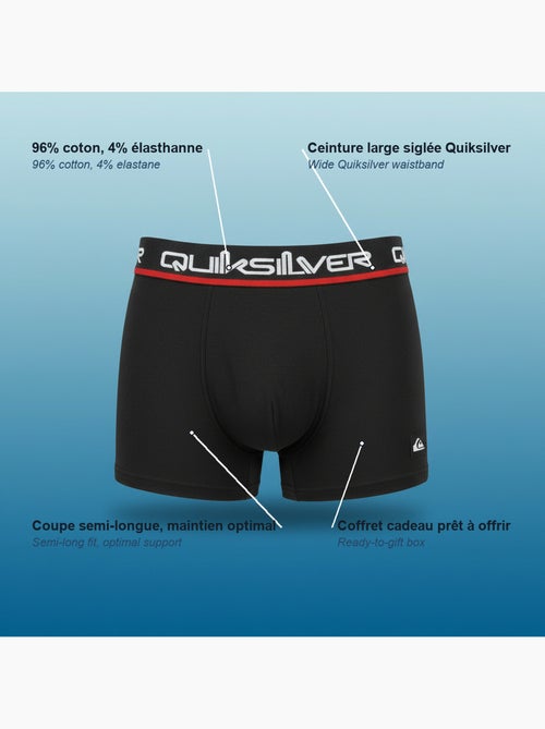 Quiksilver licence officielle boxers homme pack de 4 coffret cadeau - Kiabi Quiksilver licence officielle boxers homme pack de 4 coffret cadeau - Kiabi
