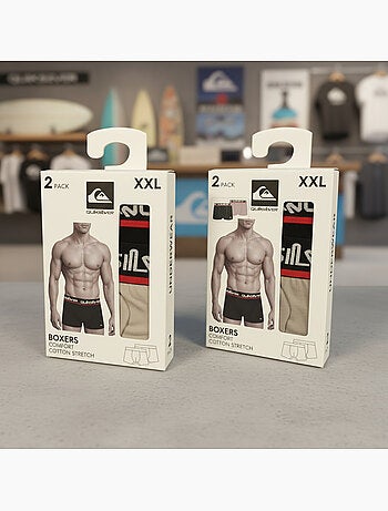 Quiksilver officiële licentie boxershorts heren set van 4 geschenkdoos