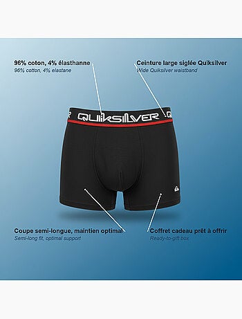 Quiksilver officiële licentie boxershorts heren set van 4 geschenkdoos