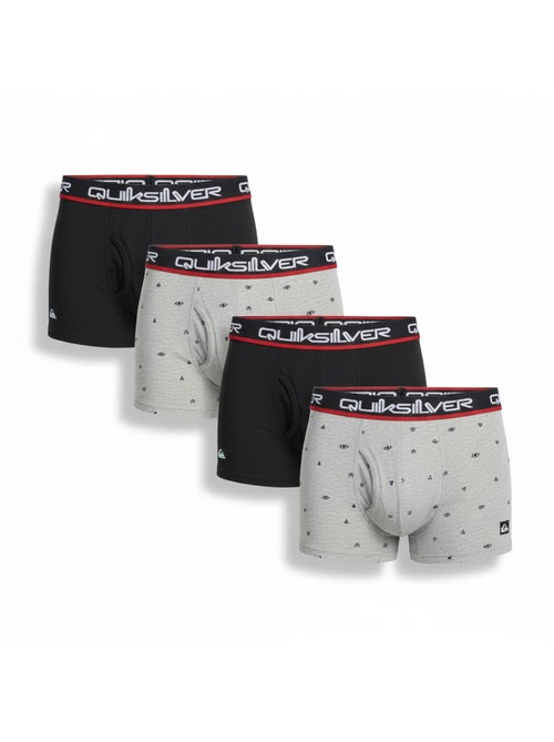 Quiksilver officiële licentie boxershorts heren set van 4 geschenkdoos - Kiabi