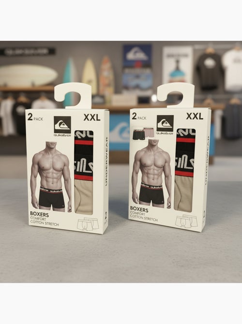 Quiksilver officiële licentie boxershorts heren set van 4 geschenkdoos - Kiabi
