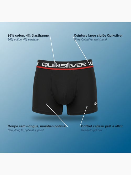 Quiksilver officiële licentie boxershorts heren set van 4 geschenkdoos - Kiabi