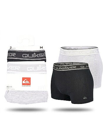 Quiksilver – Pack 2 Boxers Homme Confort Coton Stretch