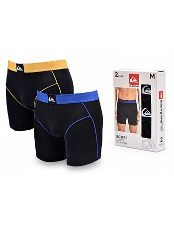Quiksilver Pack de 2 Boxers Homme Microfibre Sport