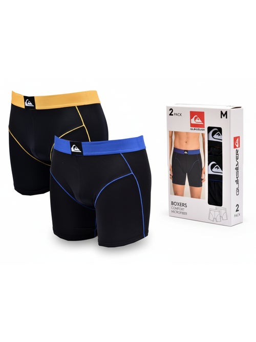 Quiksilver Pack de 2 Boxers Homme Microfibre Sport - Kiabi Quiksilver Pack de 2 Boxers Homme Microfibre Sport - Kiabi