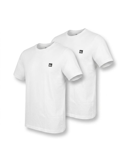Quiksilver Pack de 2 T Shirts Homme 100% Coton Col Rond ou Col V - Kiabi Quiksilver Pack de 2 T Shirts Homme 100% Coton Col Rond ou Col V - Kiabi