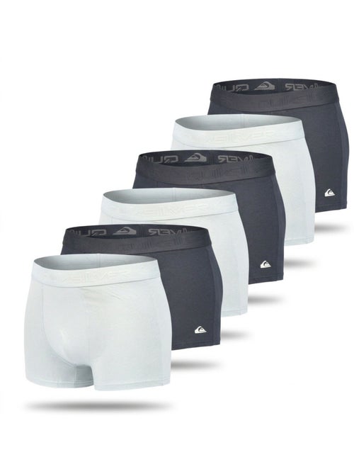 Quiksilver pack de 6 boxers homme coton stretch logo - Kiabi
