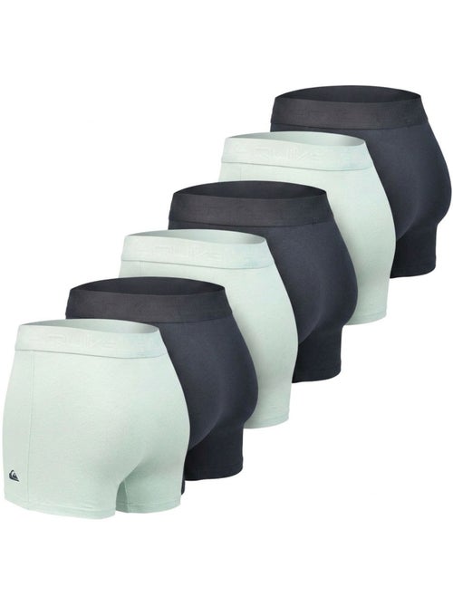 Quiksilver pack de 6 boxers homme coton stretch logo - Kiabi