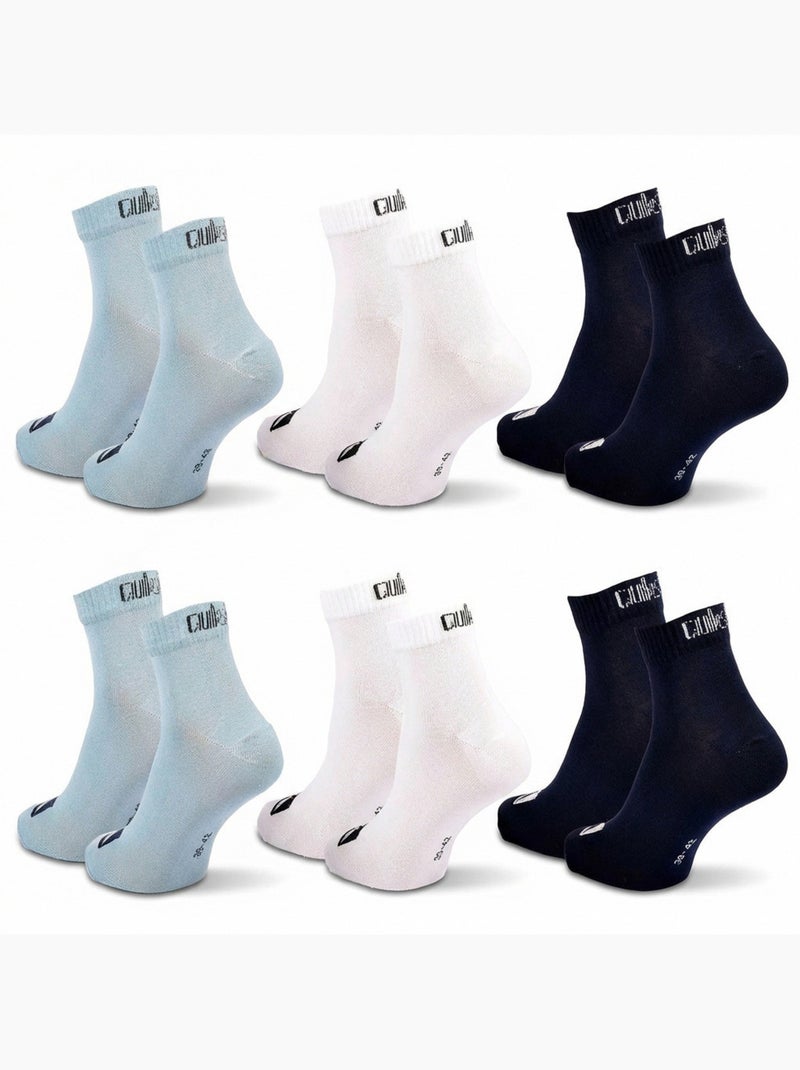 Quiksilver Pack de Chaussettes Enfant QUARTER  Lot 6 Paires Sport Blanc Noir Bleu - Kiabi