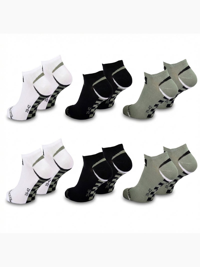 Quiksilver pack de chaussettes enfant sneaker lot 6 paires sport Noir Vert - Kiabi