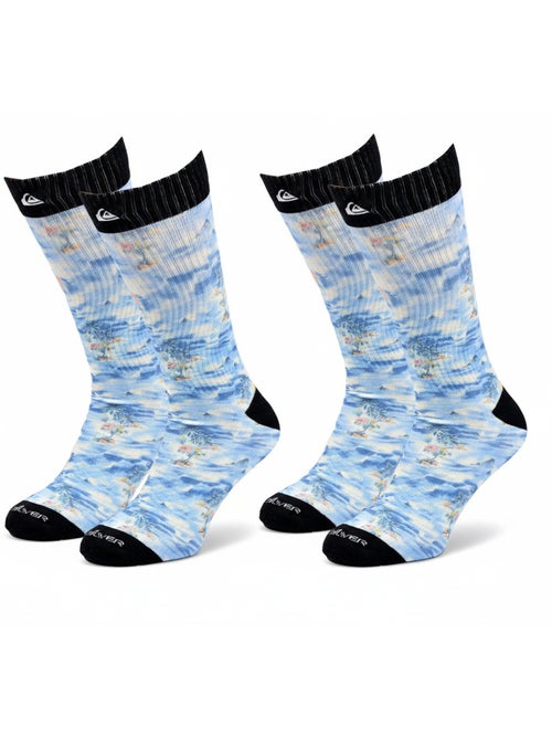 Quiksilver pack de chaussettes homme crew long lifestyle pack de 2 paires - Kiabi Quiksilver pack de chaussettes homme crew long lifestyle pack de 2 paires - Kiabi