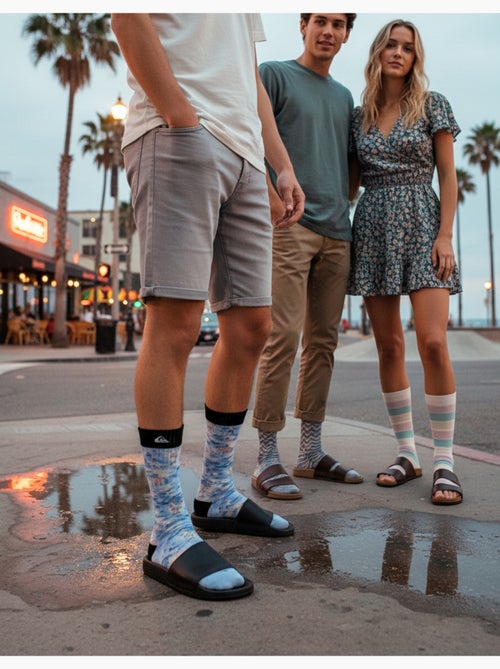 Quiksilver pack de chaussettes homme crew long lifestyle pack de 2 paires - Kiabi Quiksilver pack de chaussettes homme crew long lifestyle pack de 2 paires - Kiabi