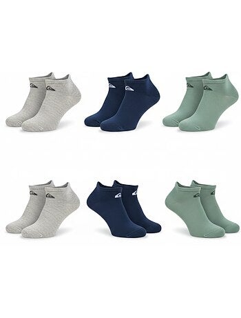 Quiksilver pack de chaussettes homme sneaker lot 6 paires sport
