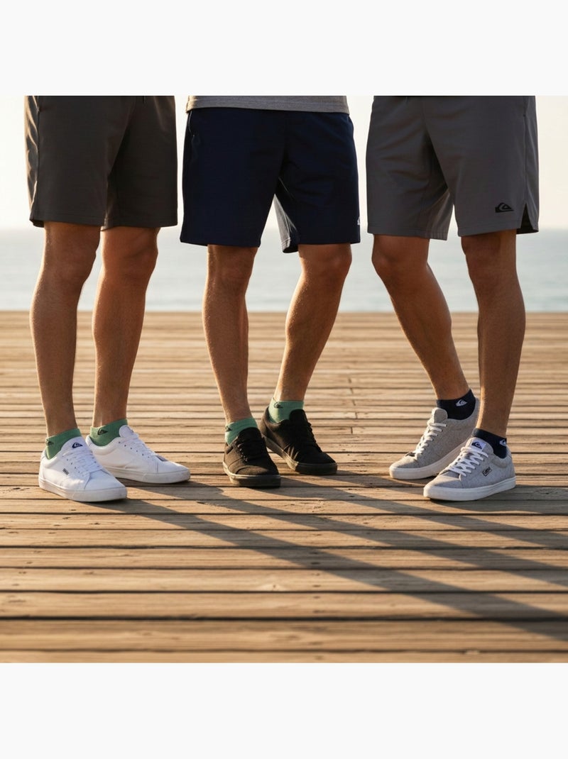 Quiksilver pack de chaussettes homme sneaker lot 6 paires sport Gris Vert clair - Kiabi