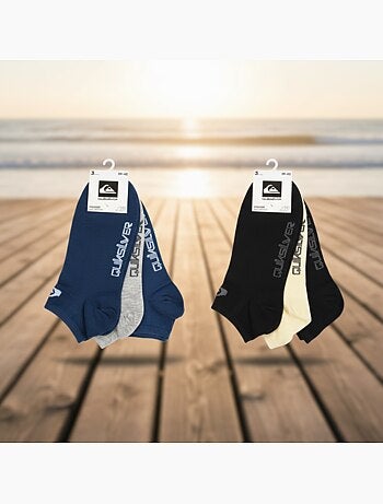 Quiksilver pack de chaussettes homme sneaker lot 6 paires sport
