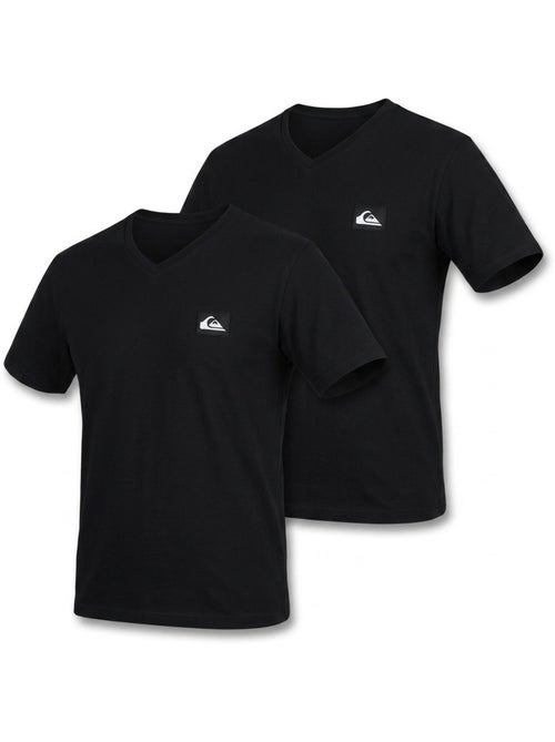 Quiksilver Set van 2 heren T-shirts 100% katoen, ronde hals of V-hals - Kiabi Quiksilver Set van 2 heren T-shirts 100% katoen, ronde hals of V-hals - Kiabi
