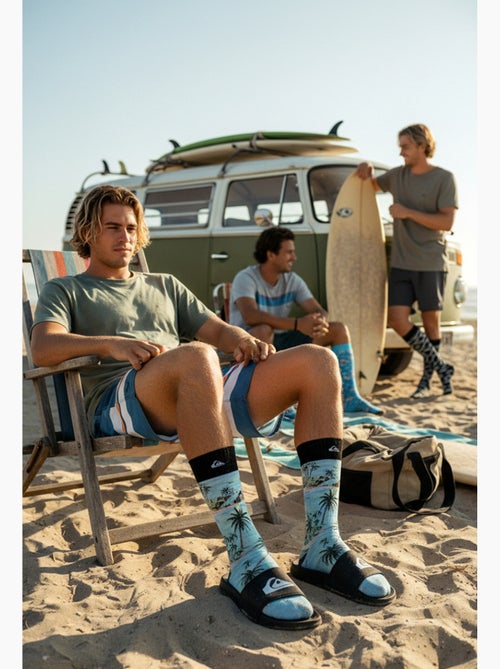 Quiksilver set van 4 paar heren sokken crew long lifestyle - Kiabi