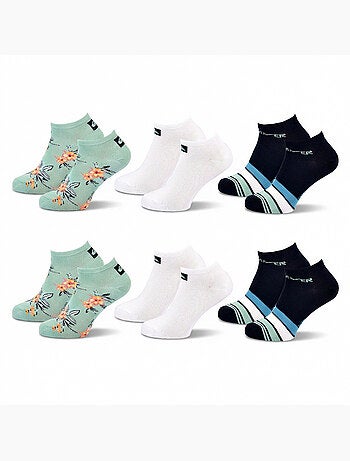Quiksilver set van 6 paar herensokken sneaker sport