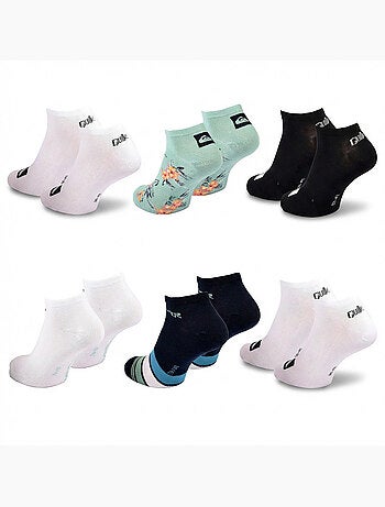 Quiksilver set van 6 paar herensokken sneaker sport