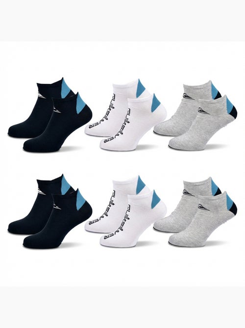 Quiksilver set van 6 paar herensokken sneaker sport - Kiabi