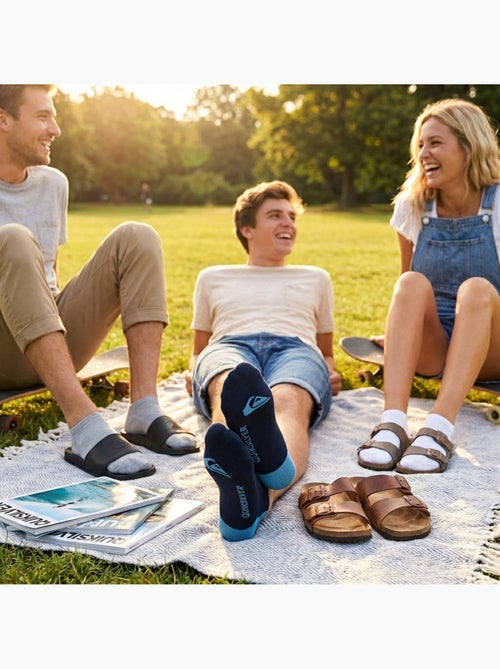 Quiksilver set van 6 paar herensokken sneaker sport - Kiabi