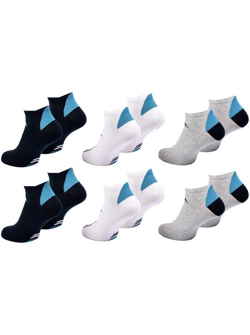 Quiksilver set van 6 paar herensokken sneaker sport - Kiabi