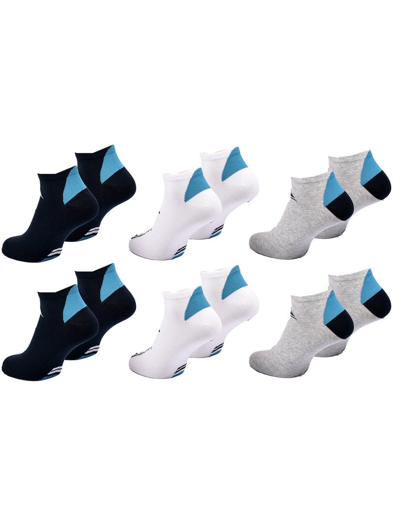 Quiksilver set van 6 paar herensokken sneaker sport Marineblauw - Kiabi