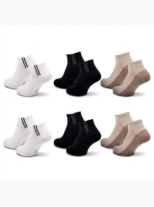 Quiksilver set van 6 paar herensokken sneaker sport - Kiabi