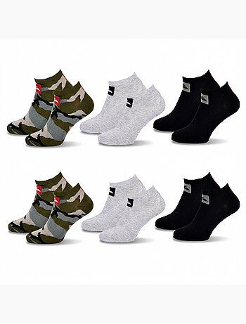 Quiksilver set van 6 paar herensokken sneaker sport