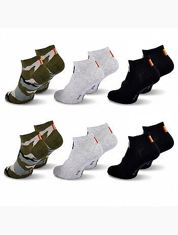 Quiksilver set van 6 paar herensokken sneaker sport