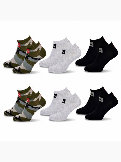 Quiksilver set van 6 paar herensokken sneaker sport - Kiabi