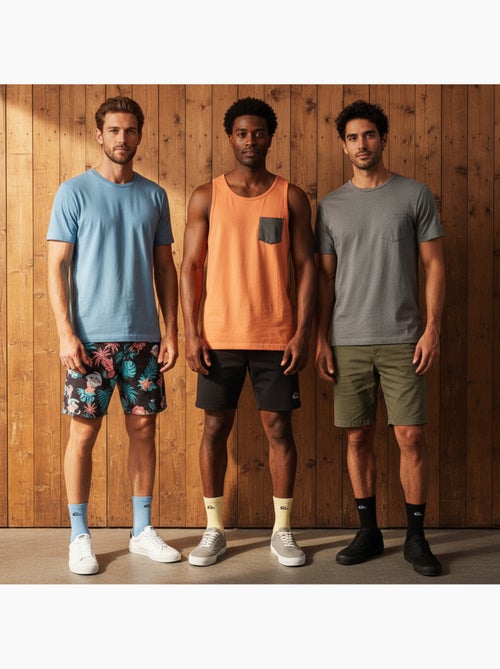 Quiksilver set van 6 paar herensokken sneaker sport - Kiabi