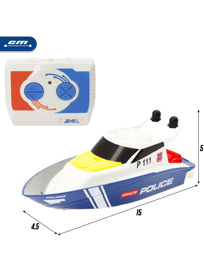 Radiografisch bestuurbare patrouilleboot +4 jaar speed&go N.v.t. - Kiabi