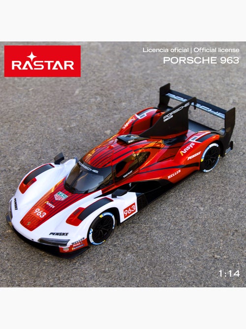 Rastar radiocommandée porsche 963 lmdh voiture 1:14 - Kiabi
