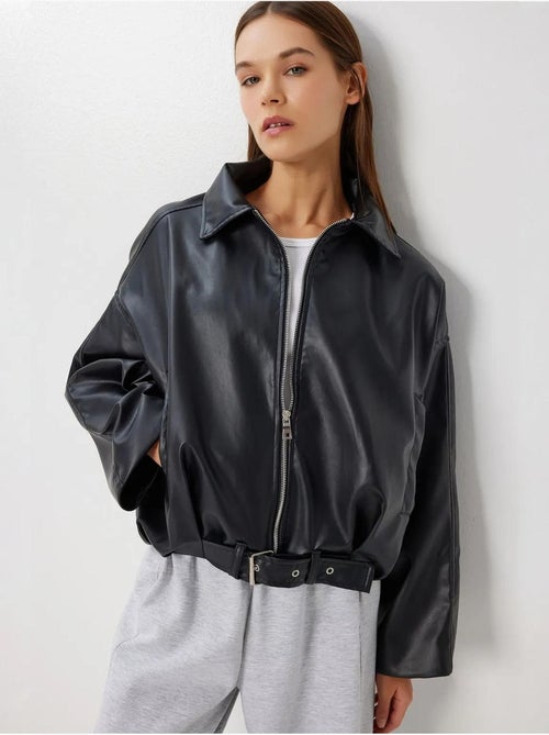 Ravissant blouson aviateur en similicuir istanbul - Kiabi Ravissant blouson aviateur en similicuir istanbul - Kiabi