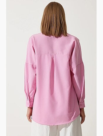 Ravissante chemise oversize en popeline à manches longues istanbul