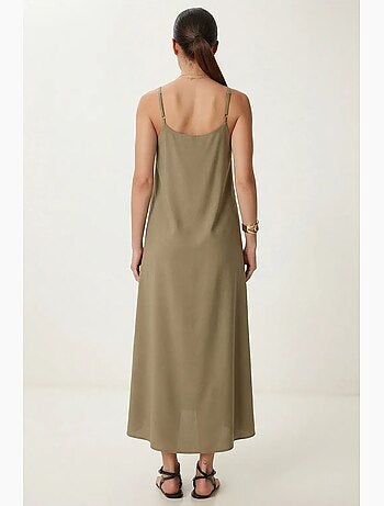 Ravissante robe longue sans manches à col en u istanbul