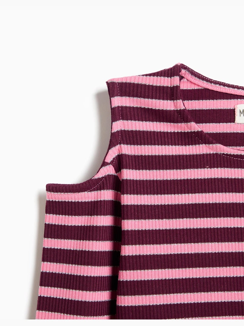 Rayures de t-shirt à manches longues, mo fashion Violet - Kiabi