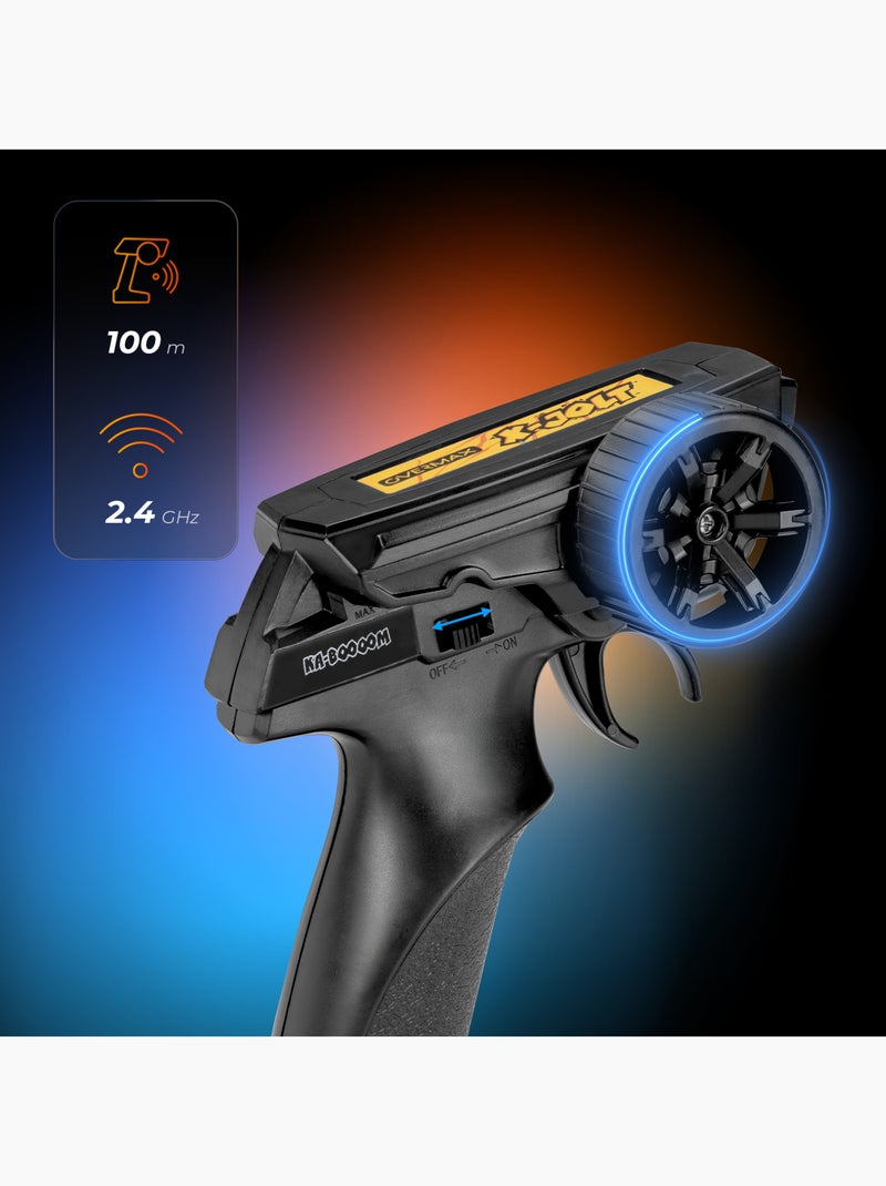 RC-auto met afstandsbediening OVERMAX X-Jolt – Voor alle terreinen – 20 km/u – 30 min – Schaal 1:20 Geel - Kiabi