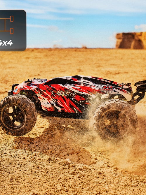 RC Voiture télécommandée OVERMAX X-Monster 3.5 - 30 km/h - 4 x 4 - 40 min - 2 x Carrosserie - Kiabi RC Voiture télécommandée OVERMAX X-Monster 3.5 - 30 km/h - 4 x 4 - 40 min - 2 x Carrosserie - Kiabi