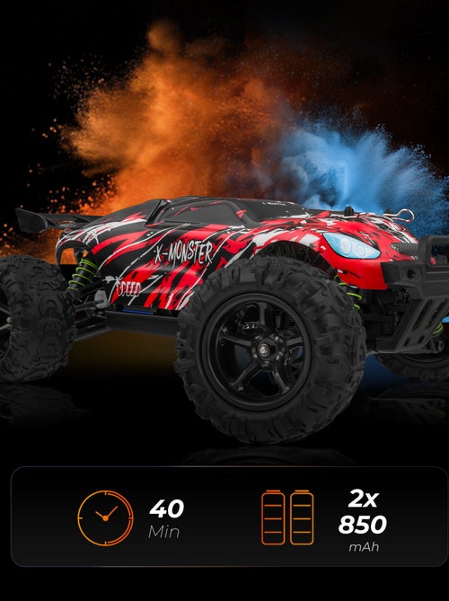 RC Voiture télécommandée OVERMAX X-Monster 3.5 - 30 km/h - 4 x 4 - 40 min - 2 x Carrosserie - Kiabi RC Voiture télécommandée OVERMAX X-Monster 3.5 - 30 km/h - 4 x 4 - 40 min - 2 x Carrosserie - Kiabi