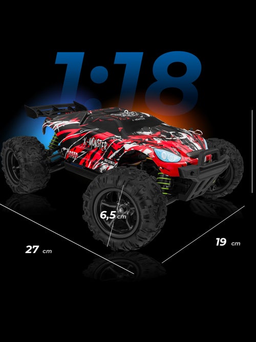 RC Voiture télécommandée OVERMAX X-Monster 3.5 - 30 km/h - 4 x 4 - 40 min - 2 x Carrosserie - Kiabi RC Voiture télécommandée OVERMAX X-Monster 3.5 - 30 km/h - 4 x 4 - 40 min - 2 x Carrosserie - Kiabi