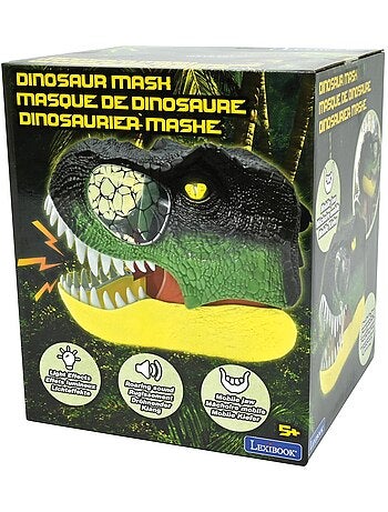 Realistisch dinosaurusmasker met geluid- en lichteffecten
